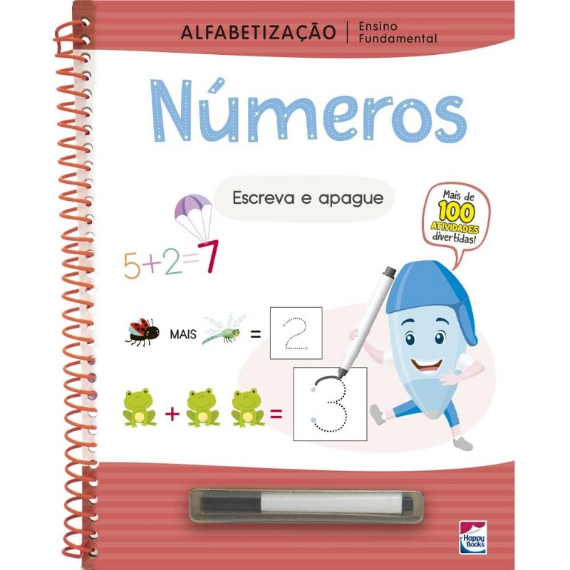 Ensino Fundamental Alfabetização - Escreva e Apague: Números