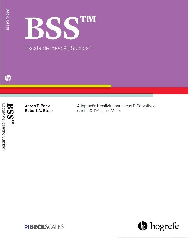 Escalas Beck - BSS - Kit Completo - Escala de Ideação Suicida Atualizada