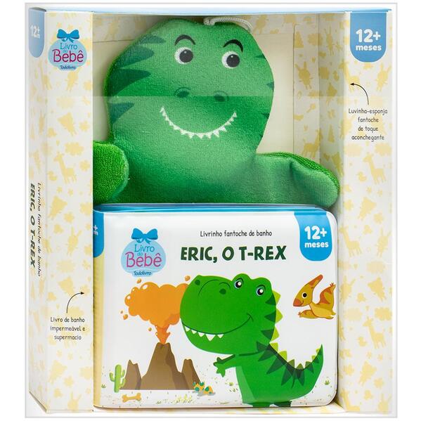 Livrinho Fantoche de Banho: Eric, o T-rex