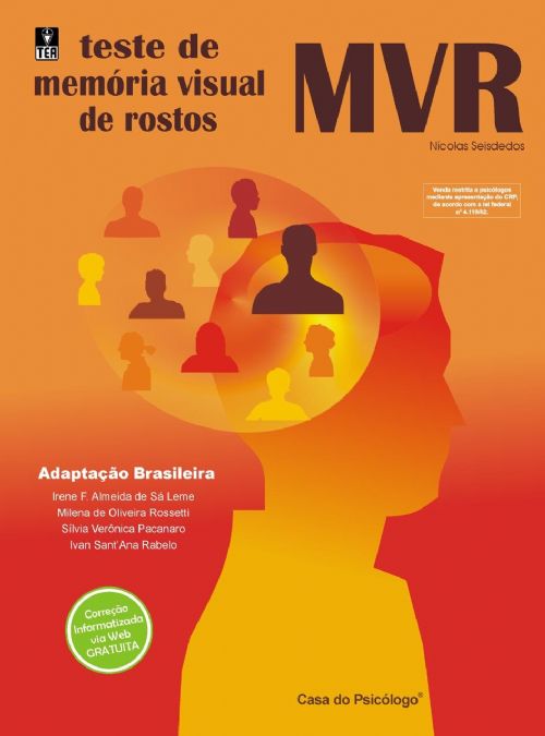 MVR - Caderno De Aplicação - Teste De Memoria Visual De Rostos