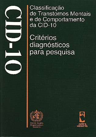 CID-10 - CRITERIOS DIAGNOSTICOS PARA PESQUISA - CLASSIFICACAO DE TRANSTORNO