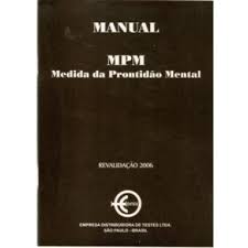 MPM-MEDIDA DE PRONTIDAO MENTAL - KIT