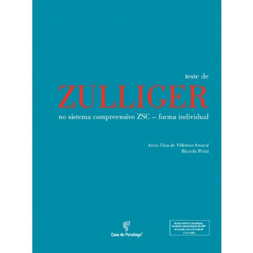 ZULLIGER - Forma Individual - Manual - No Sistema Compreensivo Zsc