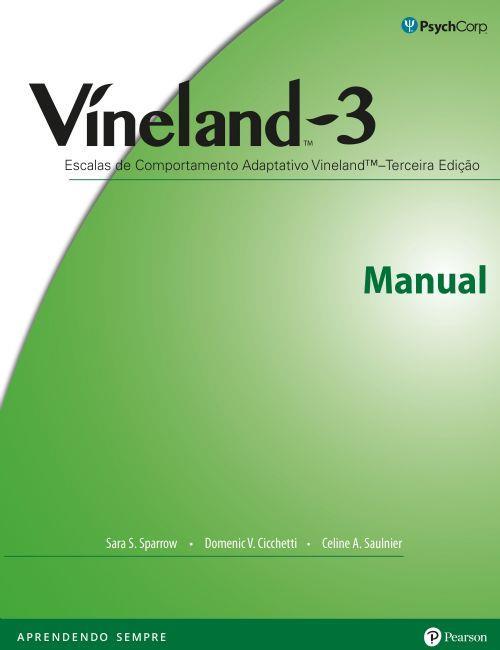 Vineland - 3 - Kit - (Escalas de Comportamento Adaptativo Vineland)