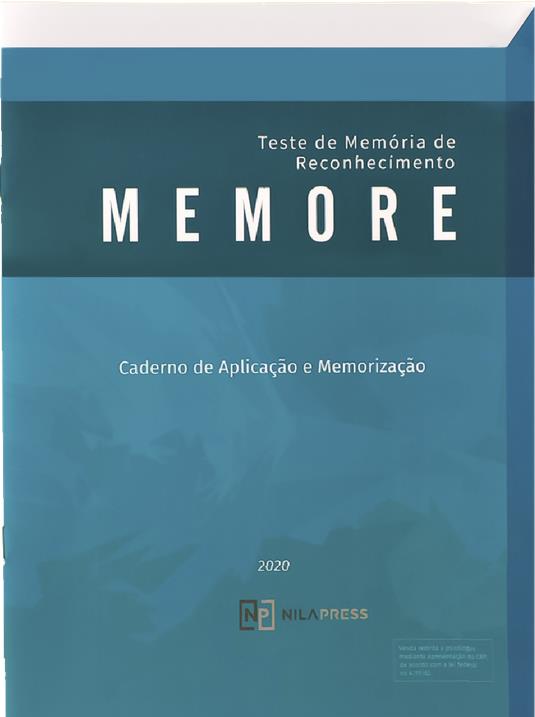 MEMORE - Caderno De Aplicação E Memorização - Teste Da Memoria De Reconhecimento