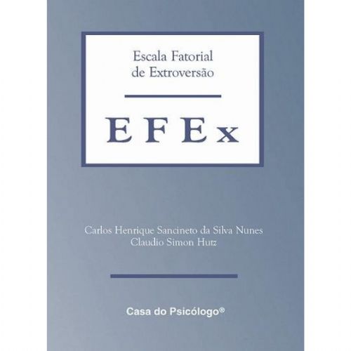 EFEX - Bloco De 25 Folhas - Escala Fatorial De Extroversão