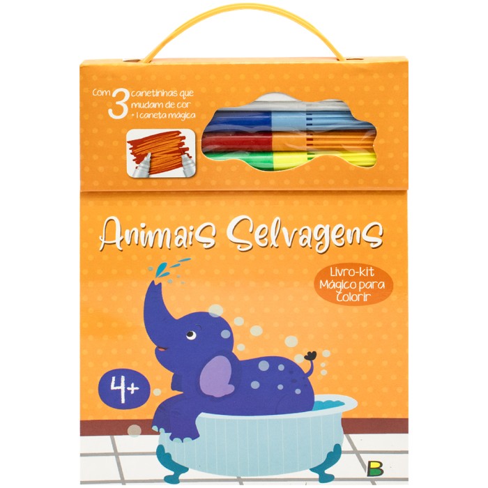Livro-kit Mágico Para Colorir: Animais Selvagens